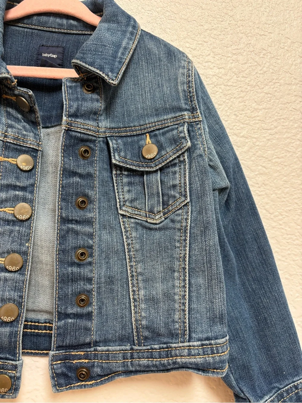 GAP Classic Denim Jean Jacket for Toddlers Medium Wash 100% Cotton 3T